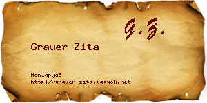 Grauer Zita névjegykártya