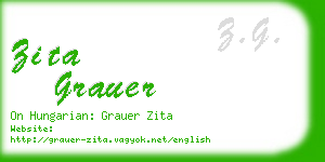 zita grauer business card